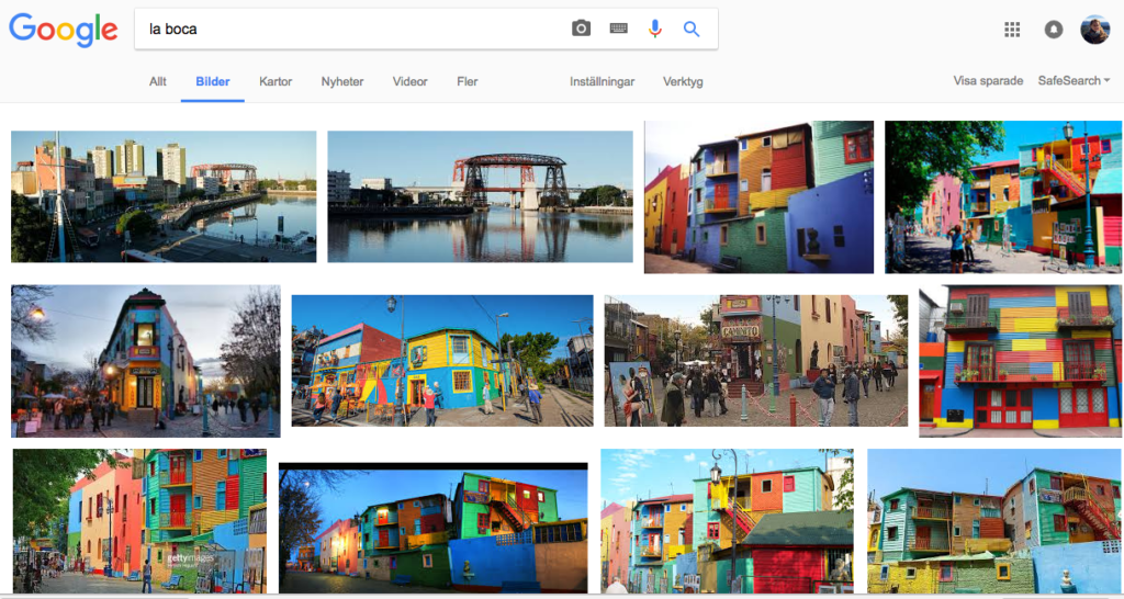 Imagen 1. Resultado de búsqueda de imagen en Google “La Boca”