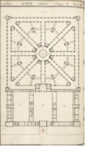 Figura 2. Proyecto de Hospital de A. Desgodets. Finales siglo XVII