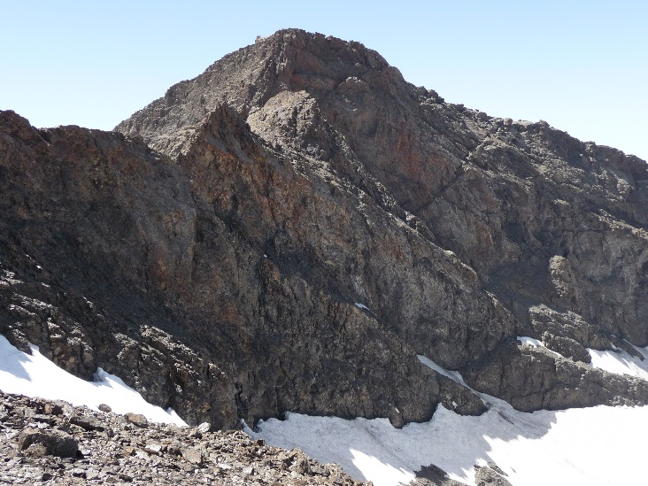 Figura 1. Cara norte del Picacho del Veleta, Sierra Nevada.